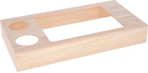 Ásó és etetőállomás - nyulaknak, 70 x 36 x 24 cm