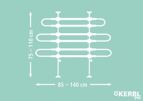 Autó védőrács sz:85-140 cm m:75-110 cm