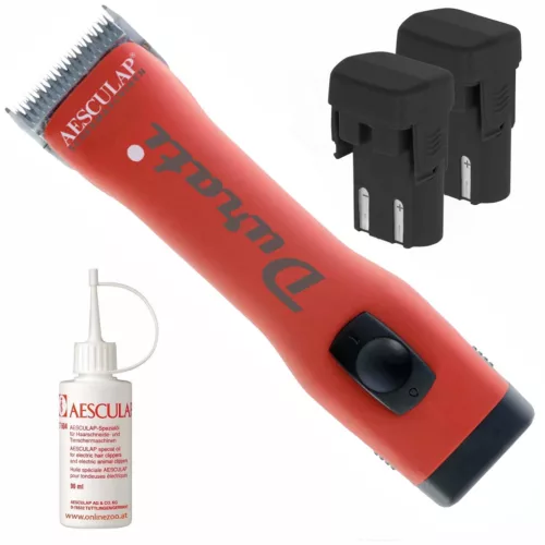 Durati nyírógép - fekete/piros, 2 akkumulátoros nyírógép