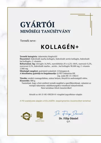 KOLLAGÉN+ – komplex kollagén-kiegészítő lovak számára, 800 gramm