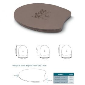   DePlano Patkóalátét bőr/synhetic 5 sarokemelős teli, 3/12mm
