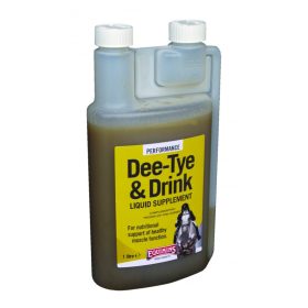   Dee-Tye & Drink Liquid – Izomláz “Tying-up” szindróma elleni elektrolit oldat 1 liter lovaknak