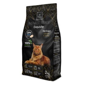   Rex Natural Range Exquisite Sterilised Cat – Chicken & Turkey csirke- és pulykahúsos macsakeledel 2kg