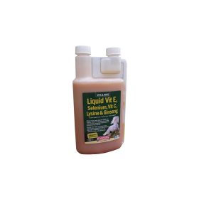   E vitamin, C vitamin, szelén, lizin és ginseng oldat lovaknak, 1 liter