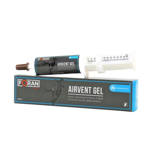 FORAN AIRVENT GEL - LÉGZÉSKÖNNYÍTŐ GÉL LOVAKNAK, 50 ML A légutak kitágítását és tiszta légzést biztosító gőzöket képző gél