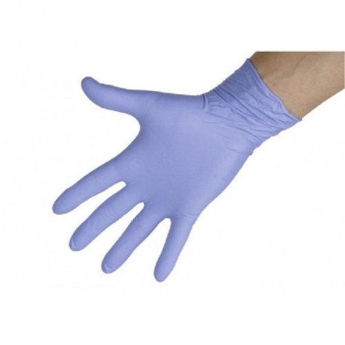 Kesztyű Eh Nitrile Premium 300mm 8 mil XL, 50 db KÉK Púdermentes, egyszerhasználatos