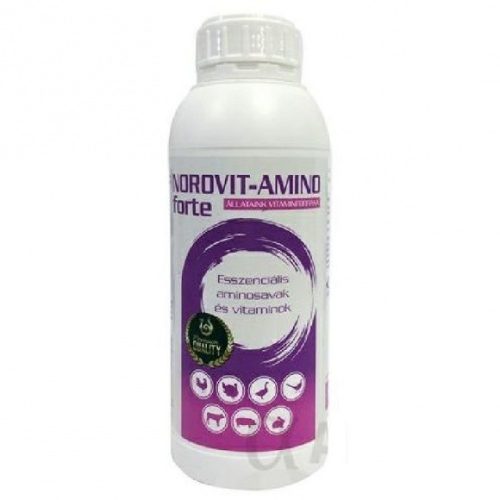 NOROVIT-AMINO FORTE 1L esszenciális aminosavak és vitaminok , vitamin- és aminosav-hiánnyal járó állapotok megelőzésére, kezelésére, stresszhatások kivédésére