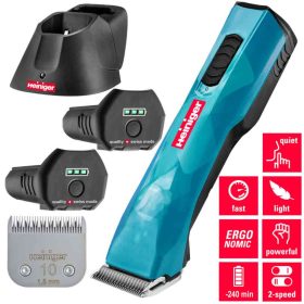   Heiniger Opal vezeték nélküli nyírógép 2 akkumulátorral, 10-es pengével